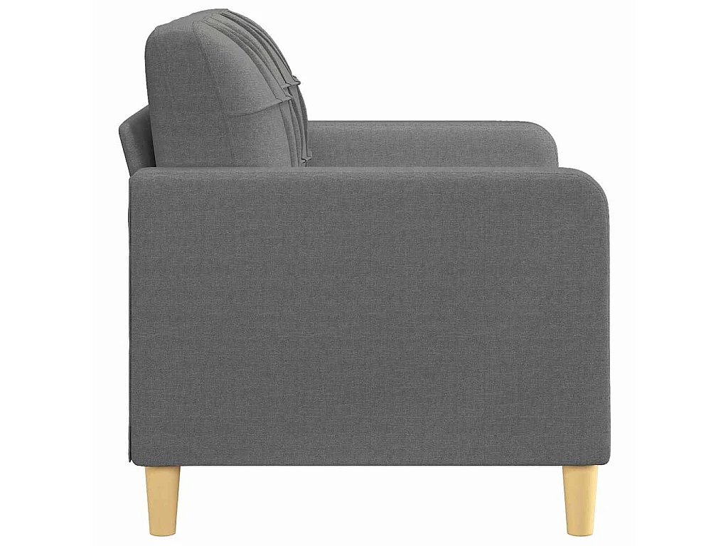2-Sitzer-Sofa Dunkelgrau 120 cm Stoff