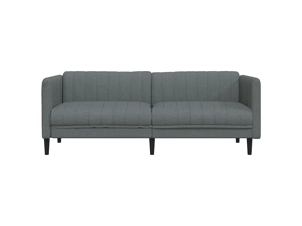 Sofá de 3 plazas tela gris oscuro