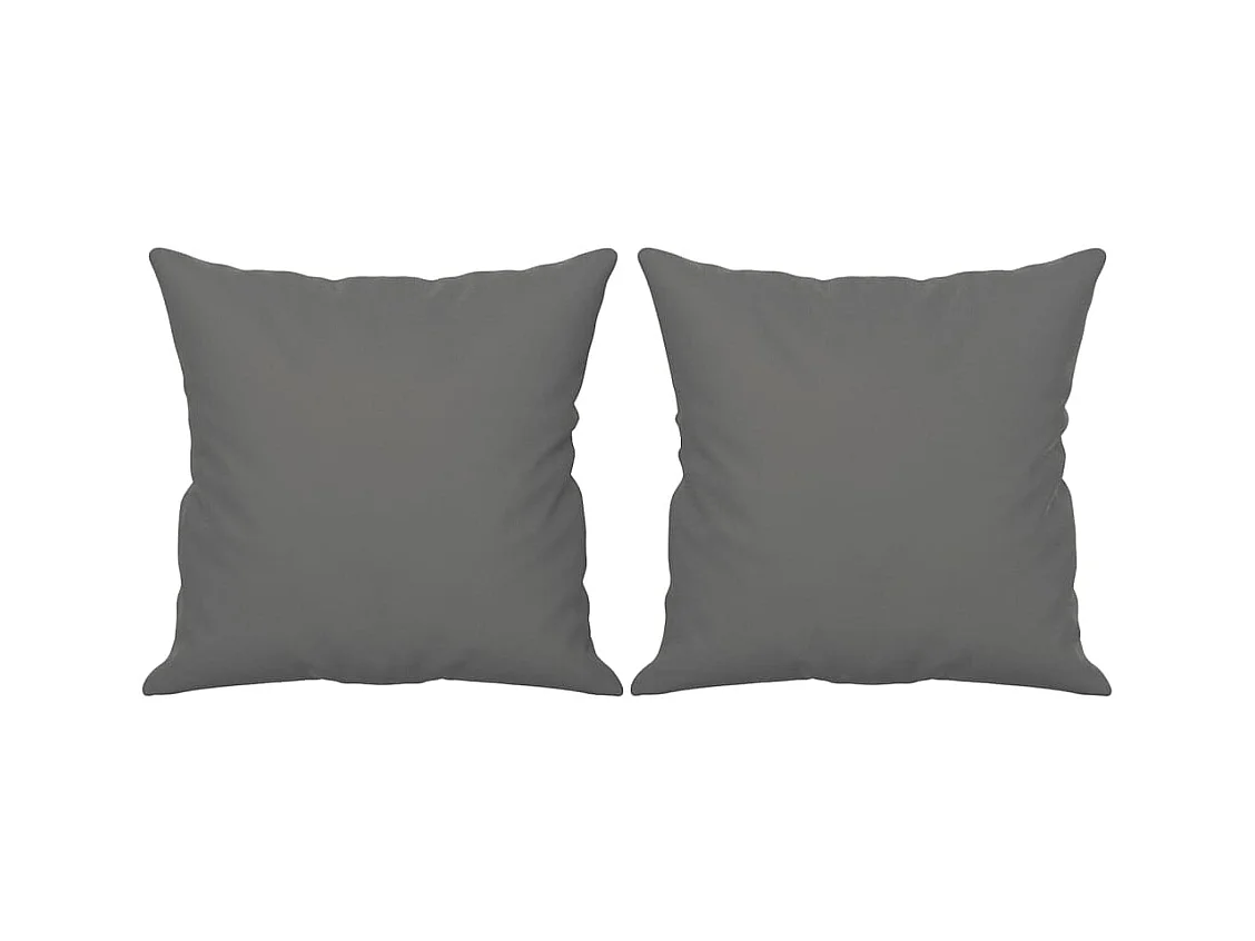 2-Sitzer-Sofa mit Kissen Dunkelgrau 140 cm Mikrofasergewebe