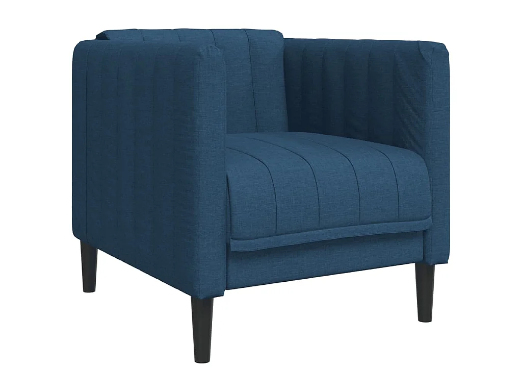 Poltrona tecido azul
