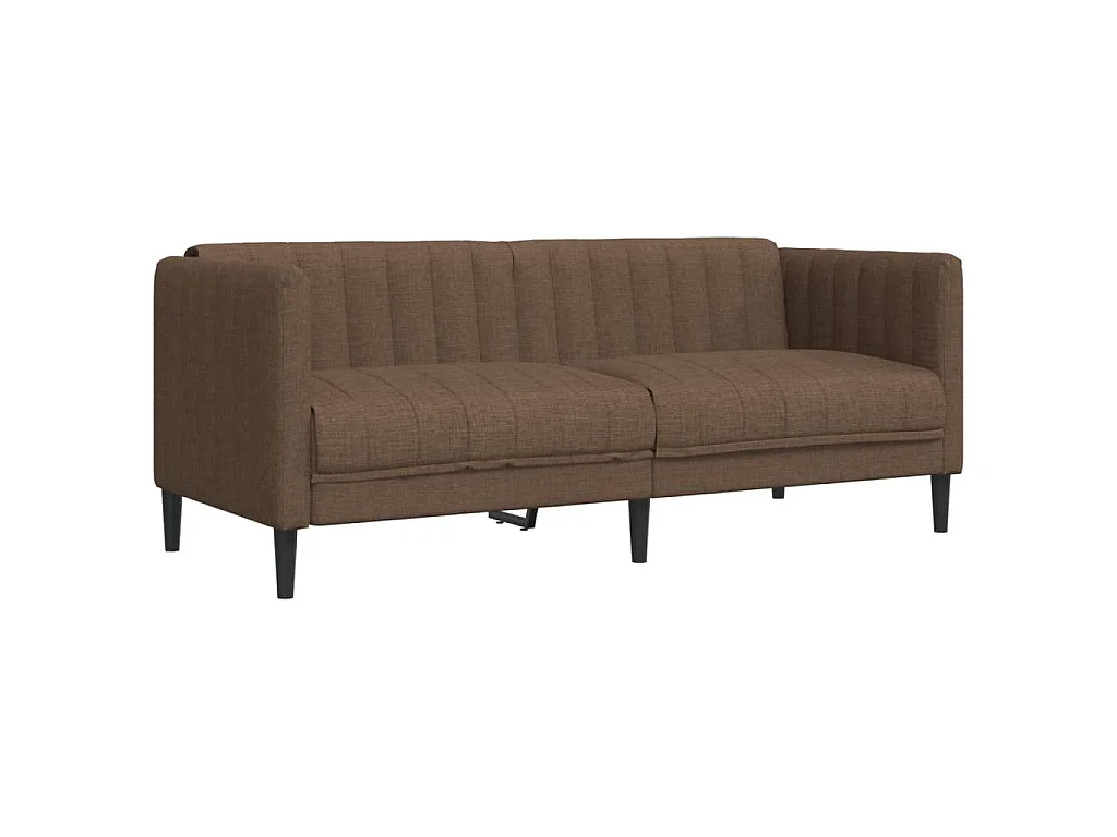 3-delige Loungeset stof bruin