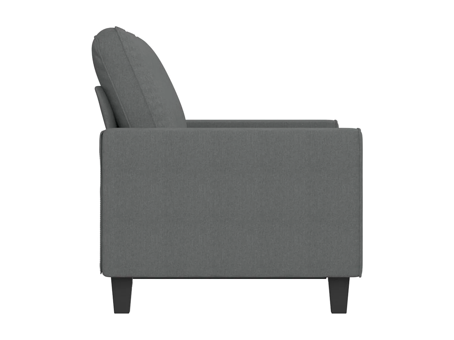 2-Sitzer-Sofa Dunkelgrau 120 cm Stoff