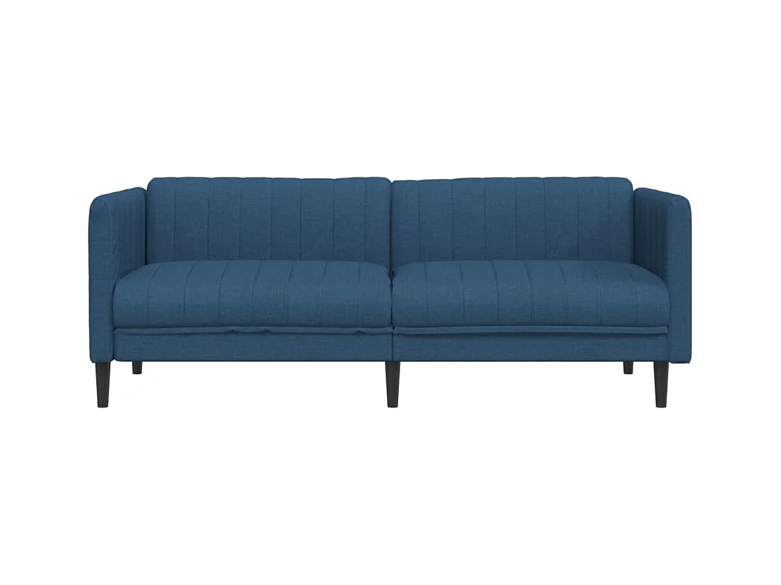 Sofa 2-Sitzer Blau Stoff