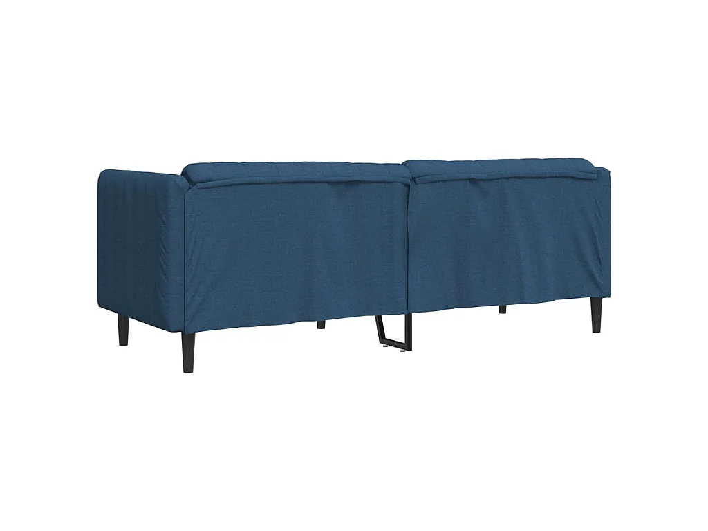 Canapé à 3 places bleu tissu