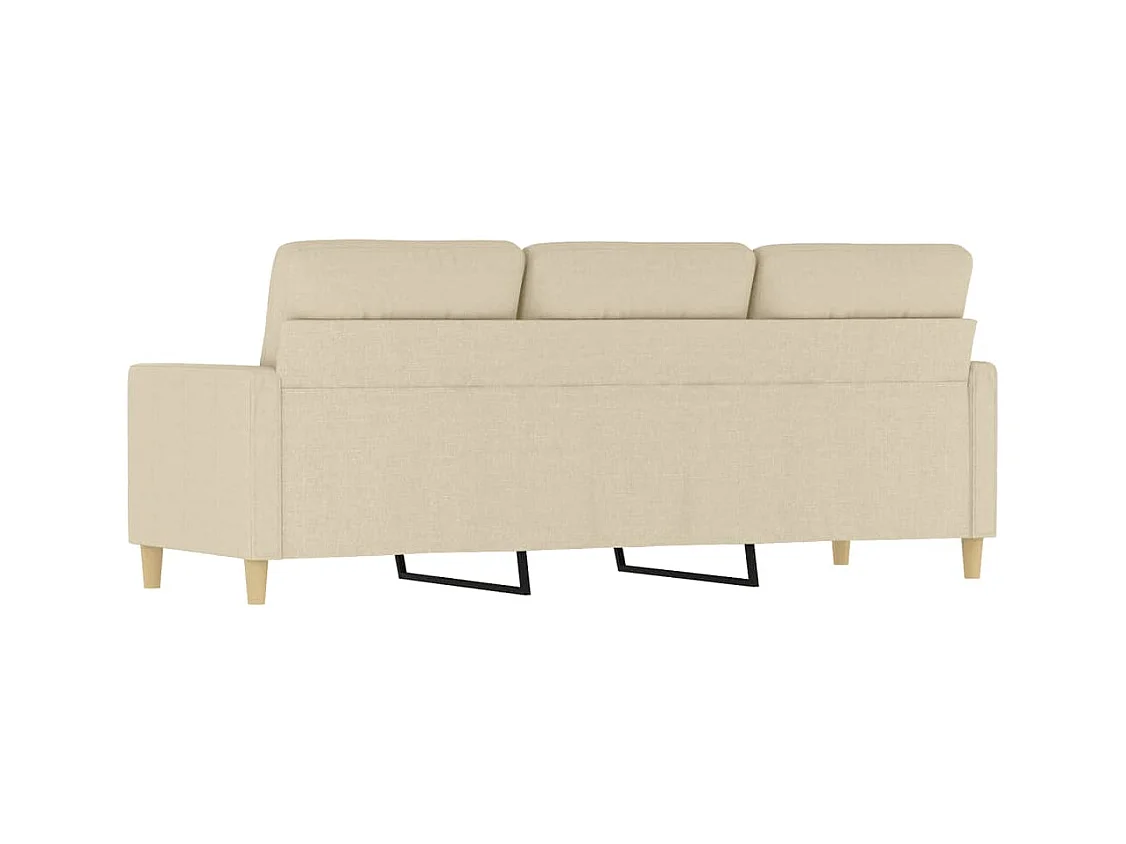 3-Sitzer-Sofa Creme 180 cm Stoff
