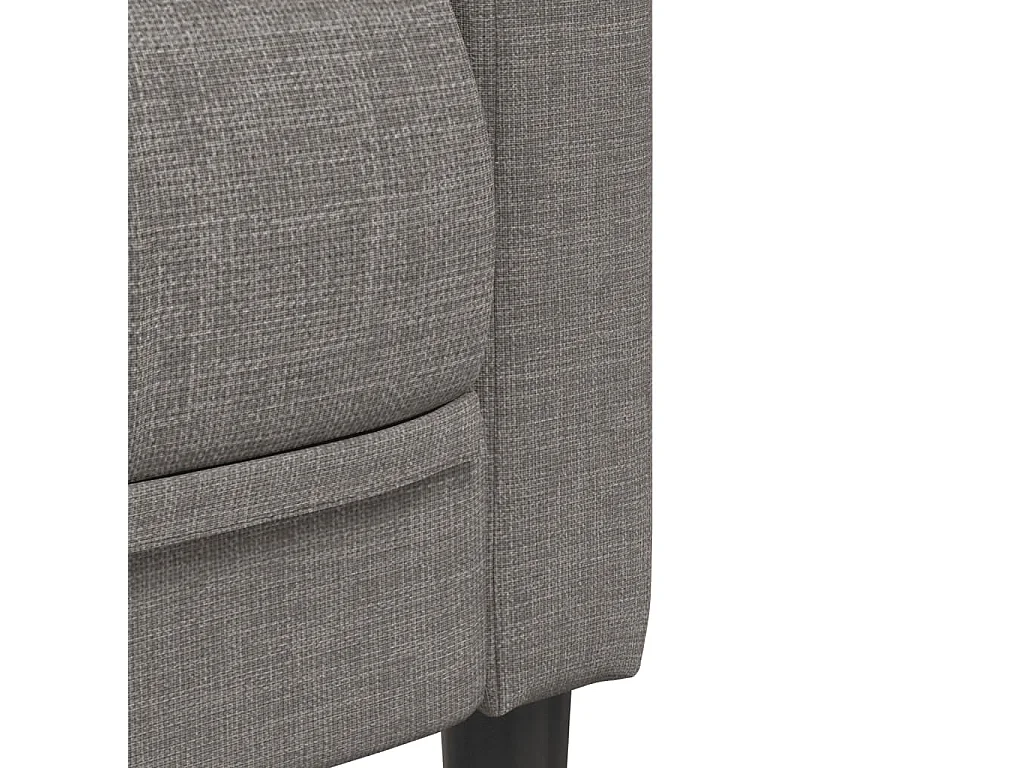 Juego de sofás 3 piezas tela gris taupe