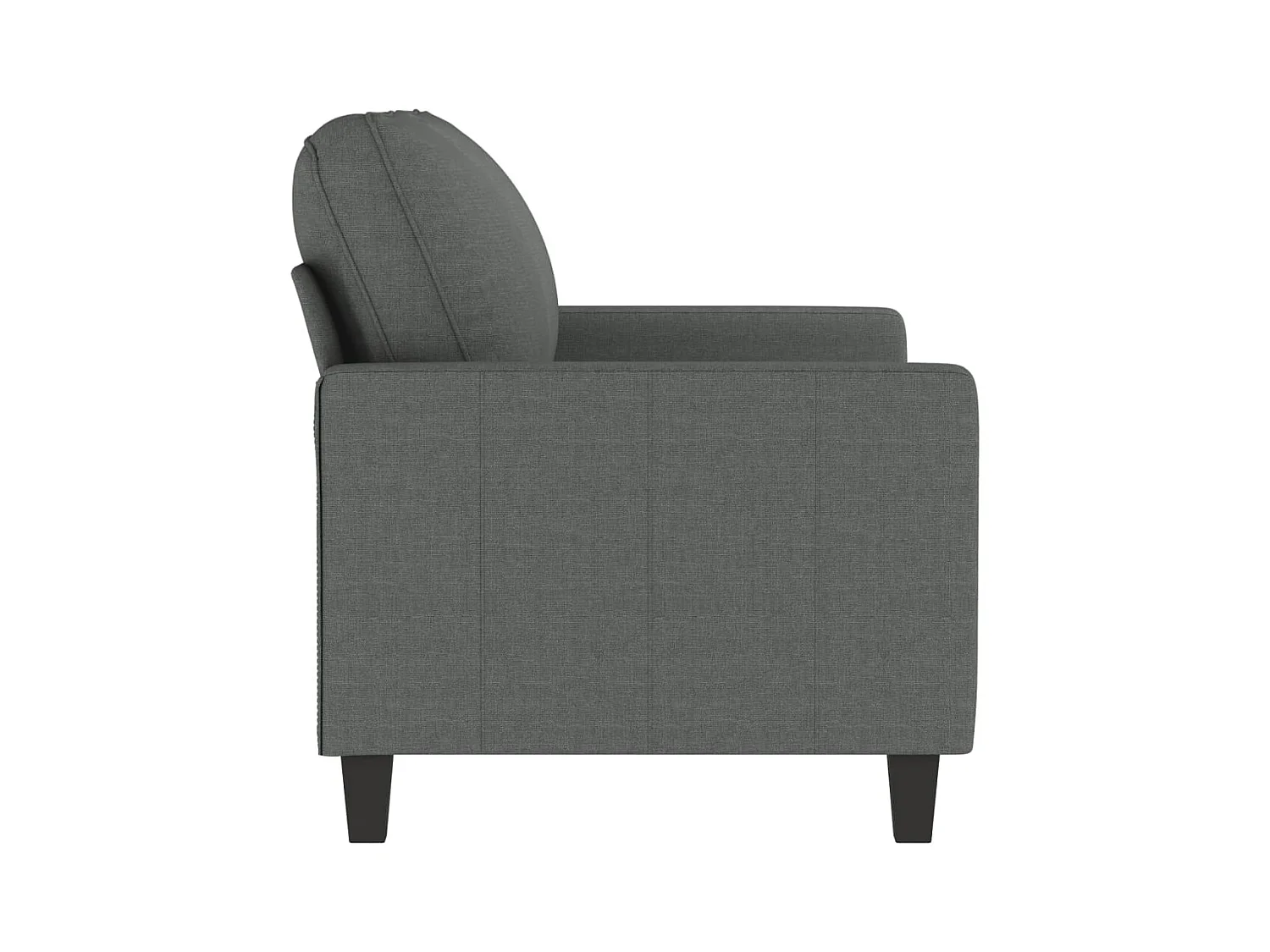 2-Sitzer-Sofa Dunkelgrau 120 cm Stoff