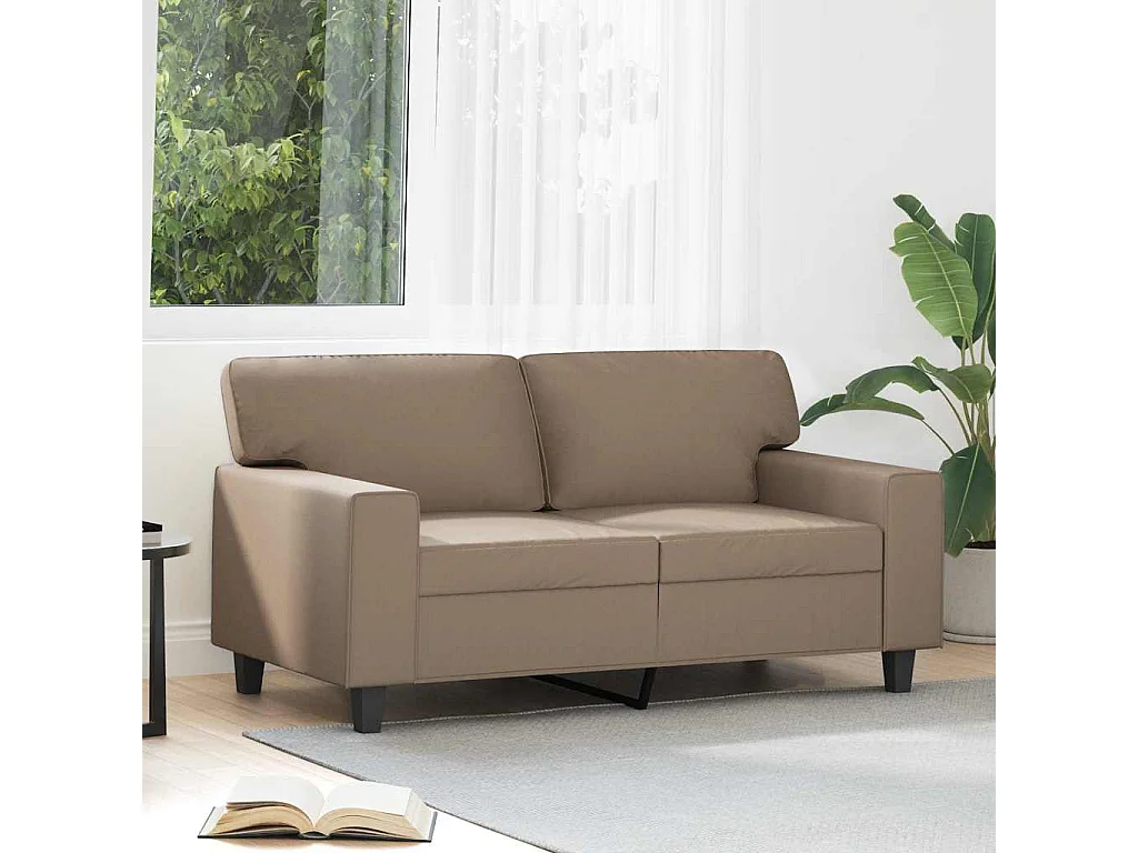 Canapé à 2 places Cappuccino 120 cm Similicuir