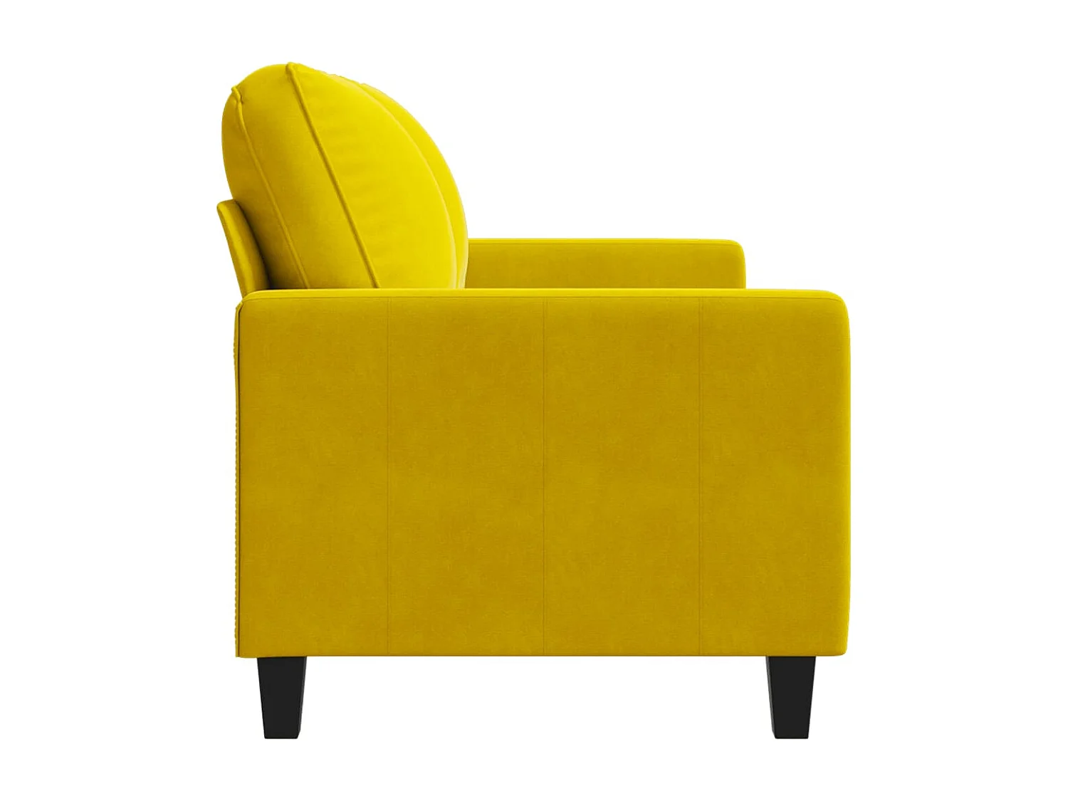 2-Sitzer-Sofa Gelb 120 cm Samt