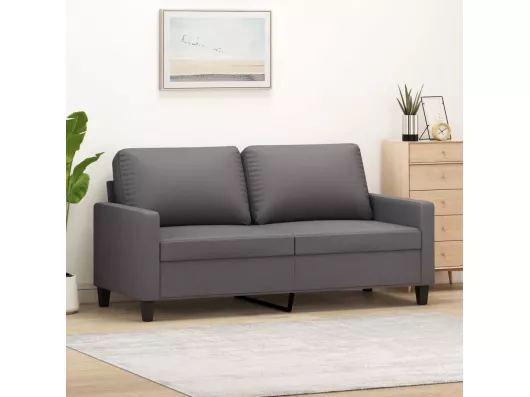 Kauf Unique 2-Sitzer-Sofa Grau 140 cm Kunstleder