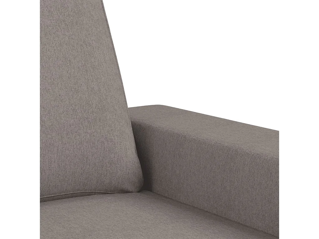 Juego de sofás 2 piezas tela gris taupe