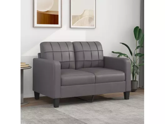 Kauf Unique 2-Sitzer-Sofa Grau 120 cm Kunstleder