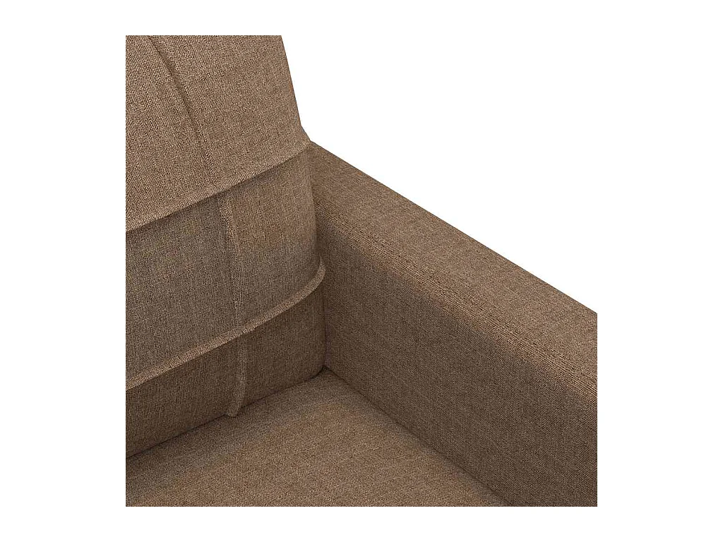 Sofa Dwuosobowa Brązowa 120 cm Tkanina Nowoczesna i Wygodna