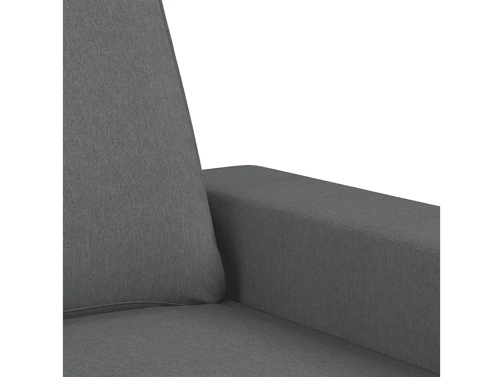 2-delige Loungeset stof donkergrijs