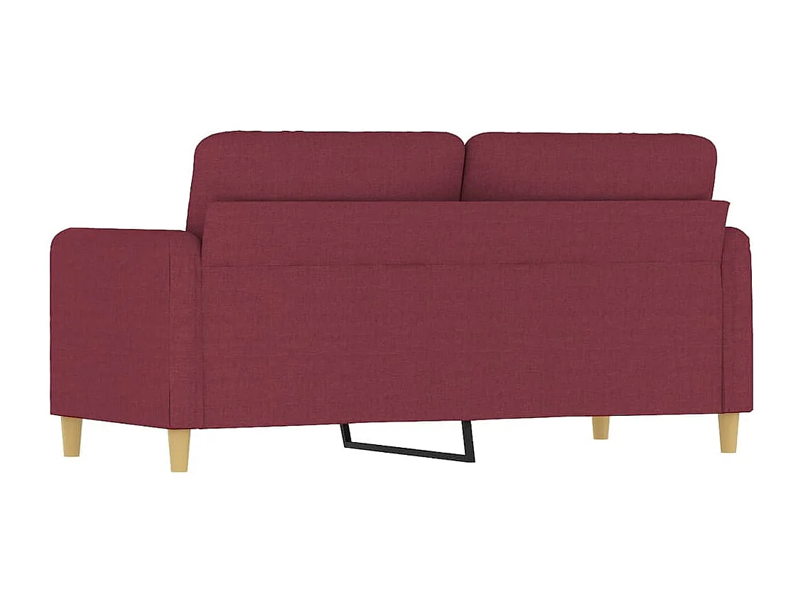 2-Sitzer-Sofa Weinrot 140 cm Stoff