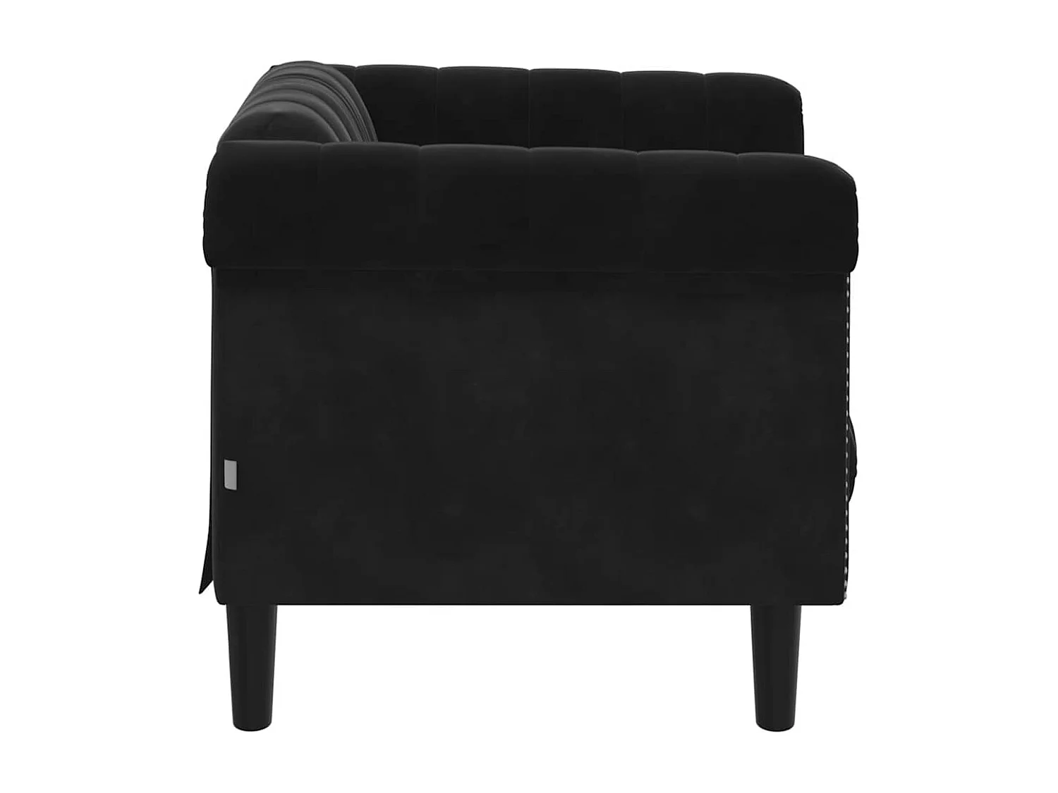 Poltrona veludo preto