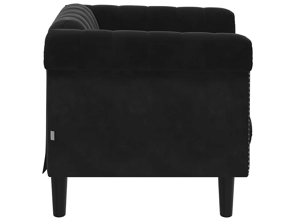 Poltrona veludo preto
