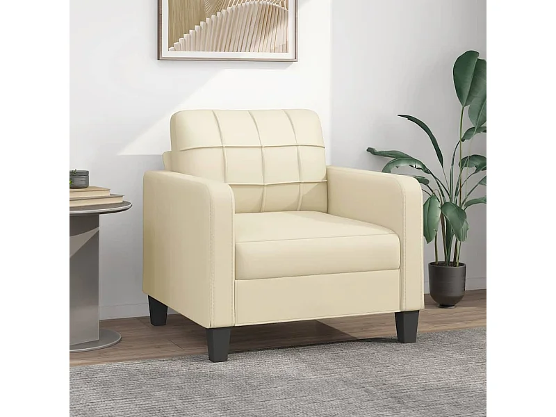 Poltrona Crema 60 cm in Similpelle