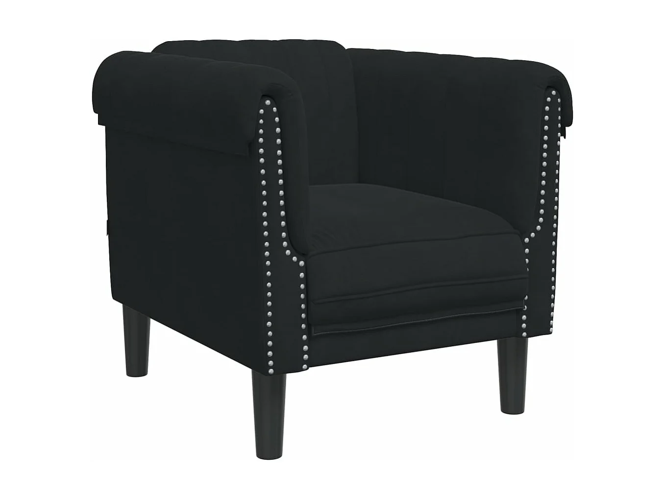 Ensemble de canapés 3 pcs noir velours