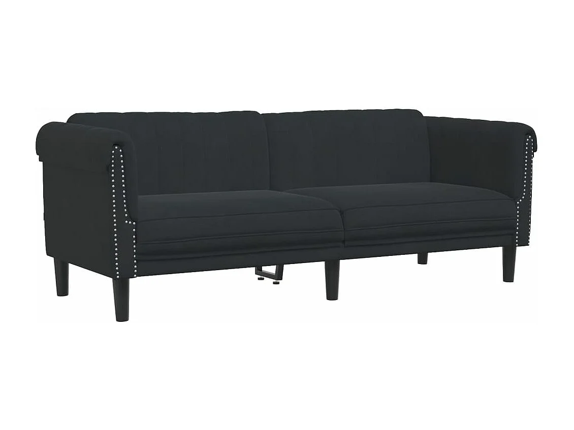 Ensemble de canapés 3 pcs noir velours