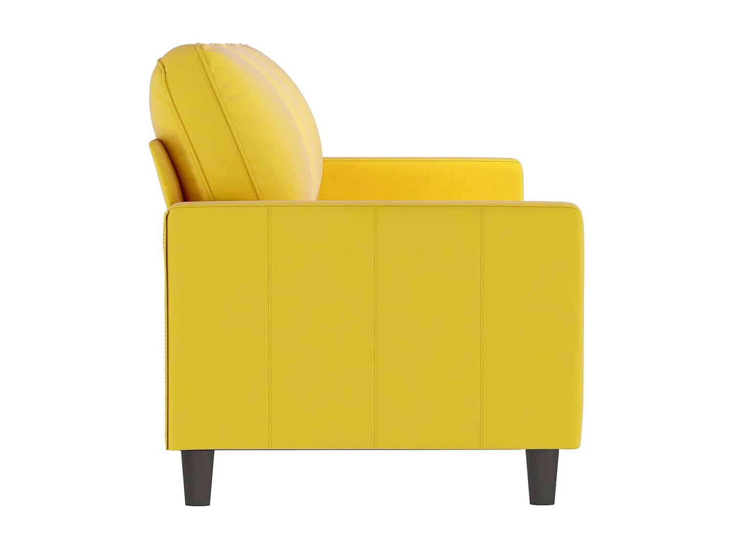 3-Sitzer-Sofa Gelb 180 cm Samt