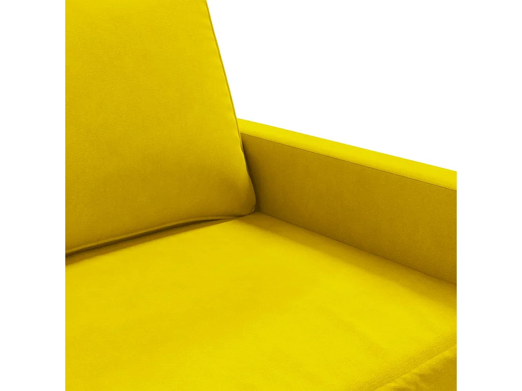 3-Sitzer-Sofa Gelb 180 cm Samt