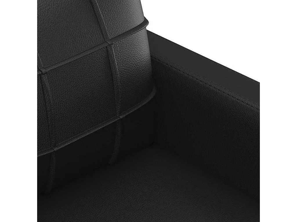 Sessel Schwarz 60 cm Kunstleder