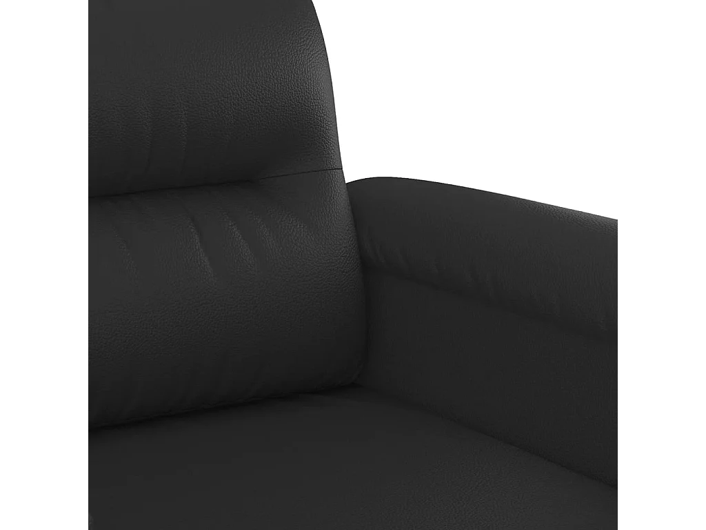 Sessel Schwarz 60 cm Kunstleder