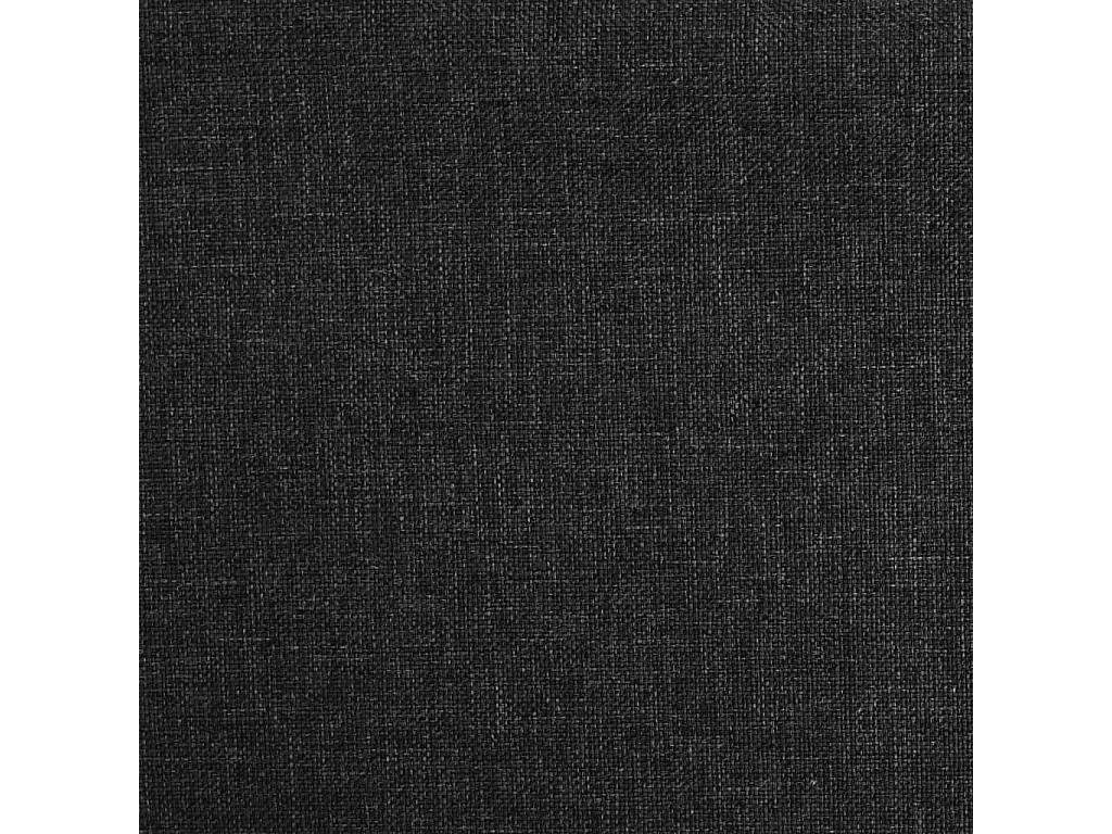 Schlafsofa 2-Sitzer mit 2 Kissen Schwarz Stoff