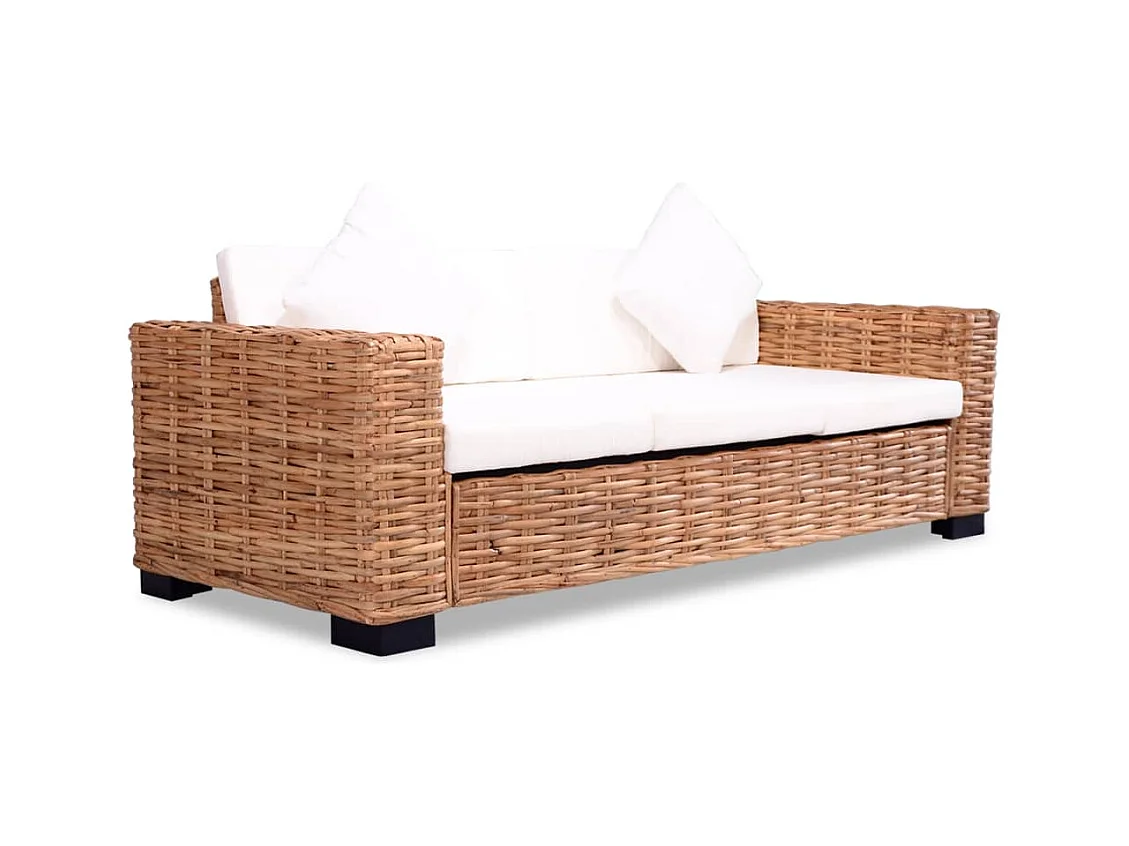 Set Divani 15 pz in Rattan Naturale