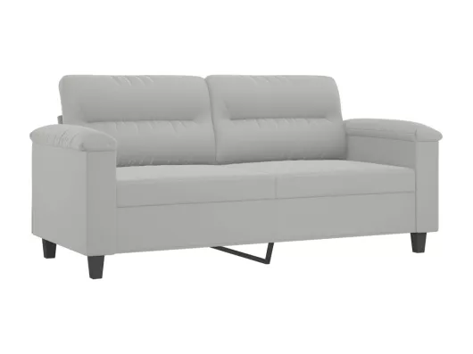 Kauf Unique 2-Sitzer-Sofa Hellgrau 140 cm Mikrofasergewebe