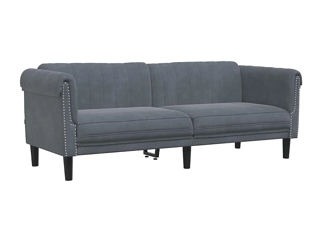 Ensemble de canapés 3 pcs gris foncé velours