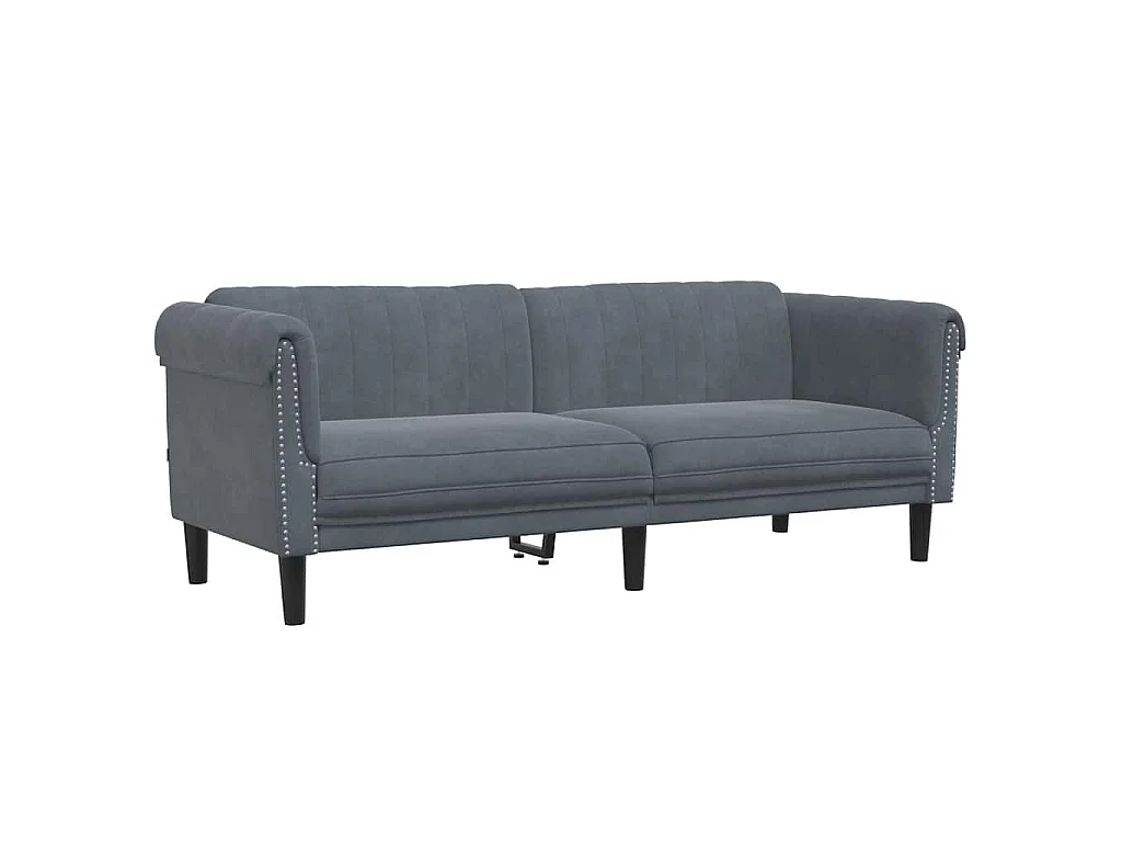 Ensemble de canapés 3 pcs gris foncé velours