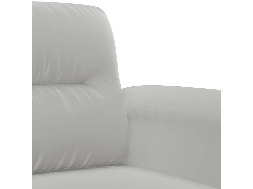 3-Sitzer-Sofa Hellgrau 180 cm Mikrofasergewebe