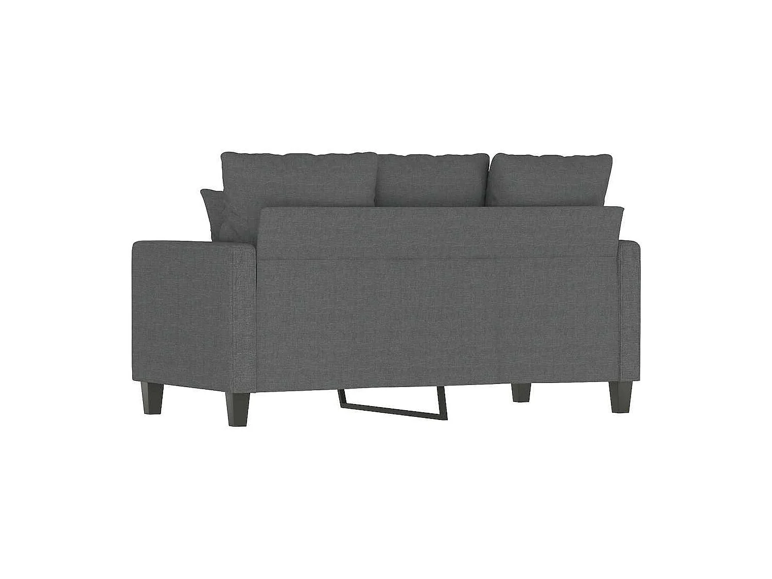 Tweezitsbank 120 cm stof donkergrijs