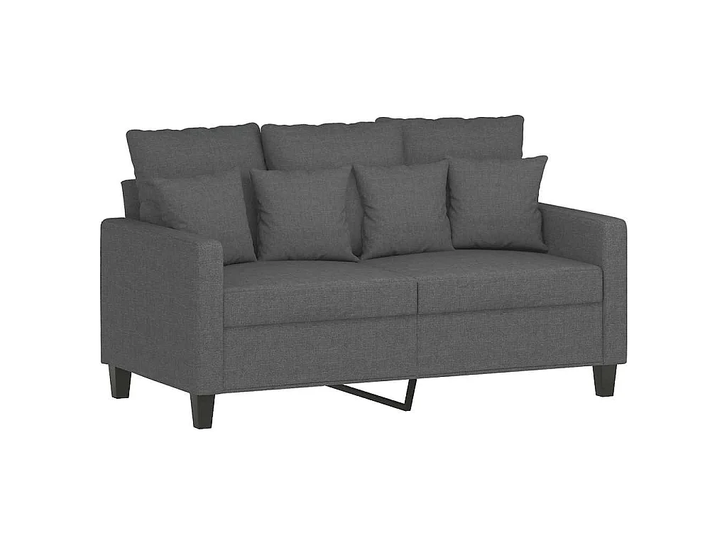 Tweezitsbank 120 cm stof donkergrijs