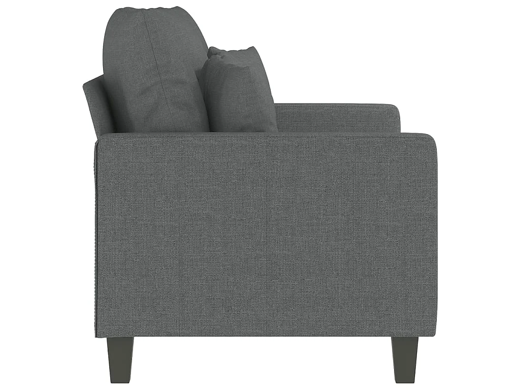 Tweezitsbank 120 cm stof donkergrijs