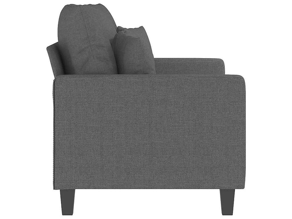 Tweezitsbank 120 cm stof donkergrijs