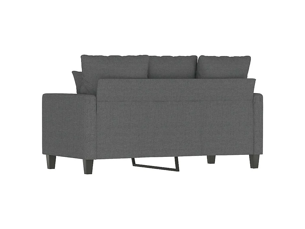 Tweezitsbank 120 cm stof donkergrijs
