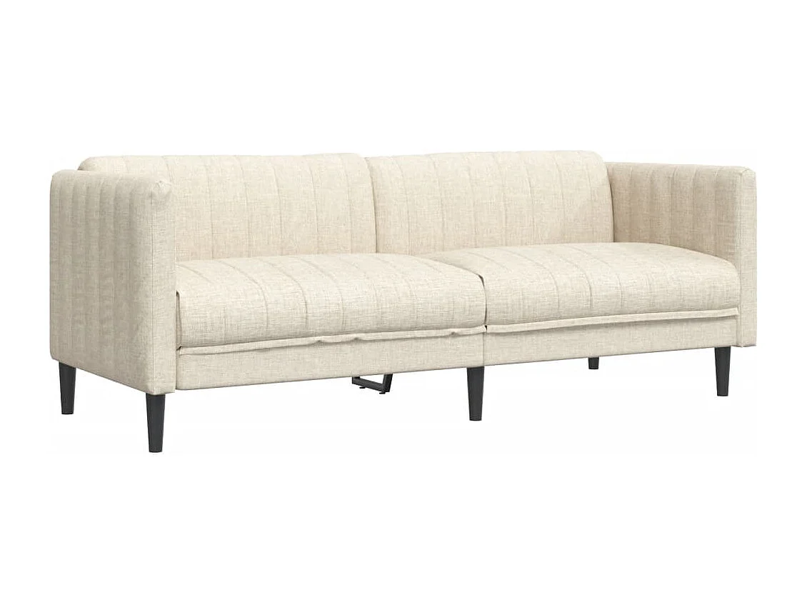 2-delige Loungeset stof crèmekleurig