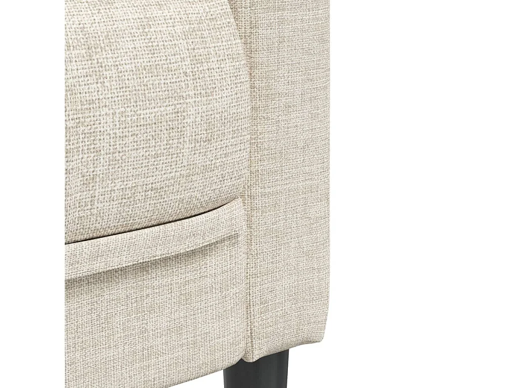 Ensemble de canapés 2 pcs crème tissu