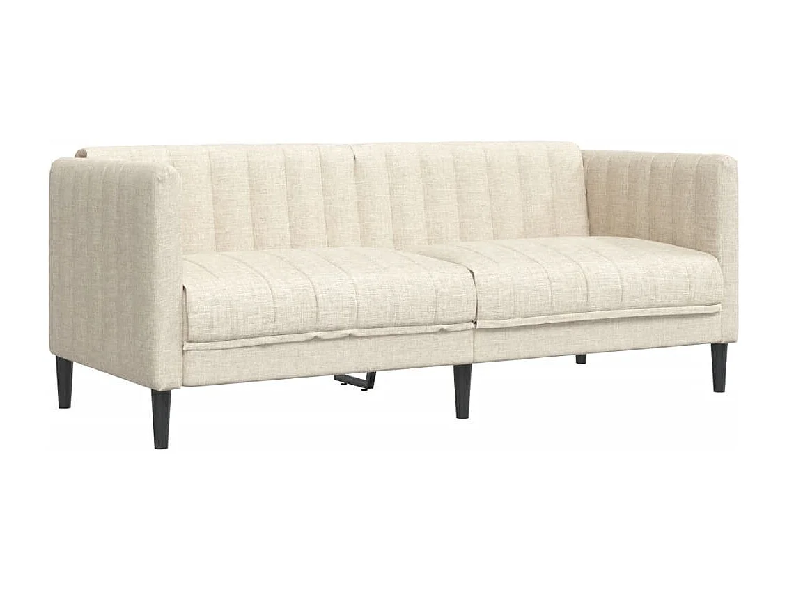 2-delige Loungeset stof crèmekleurig