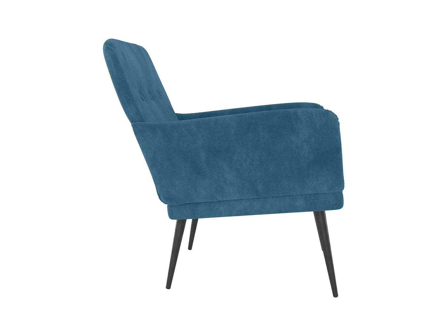 Sessel Blau 62x79x79 cm Samt