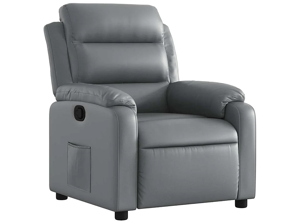 Fauteuil inclinable Gris Similicuir