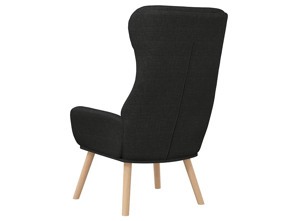 Sillón de relax de tela negro