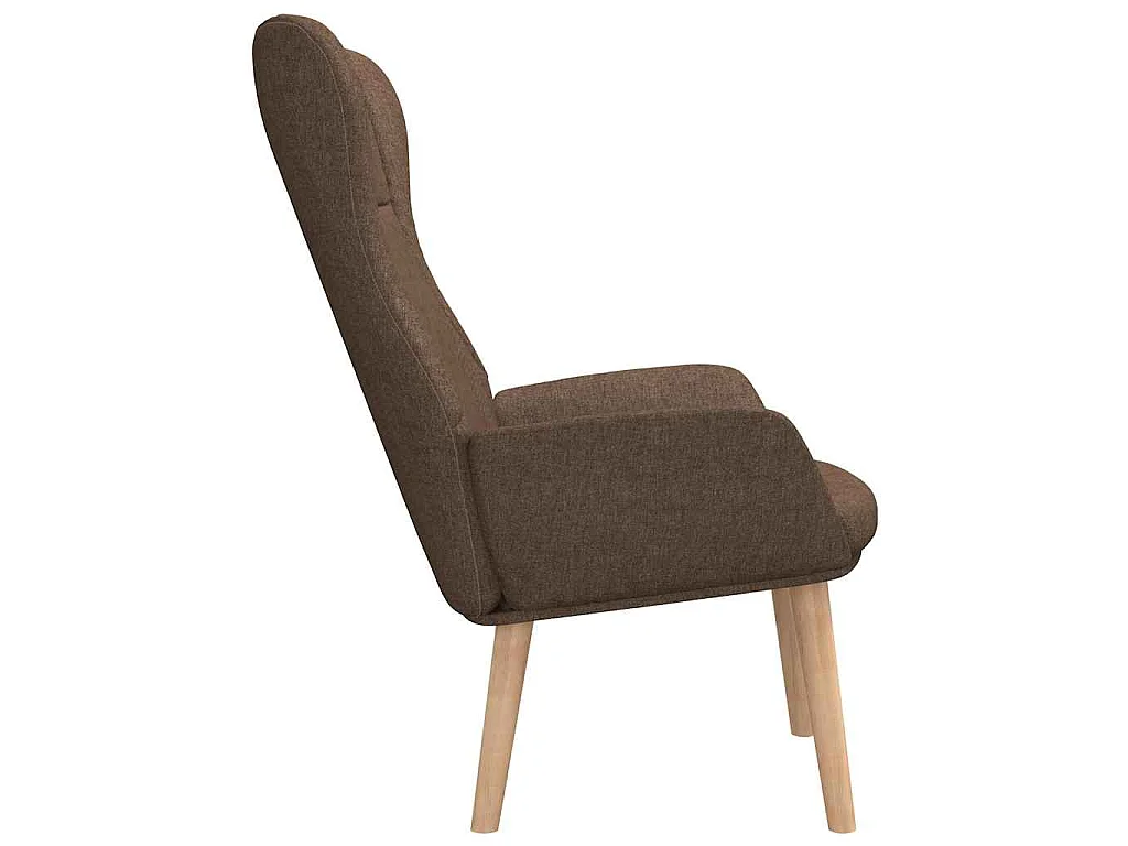 Relaxstoel stof bruin