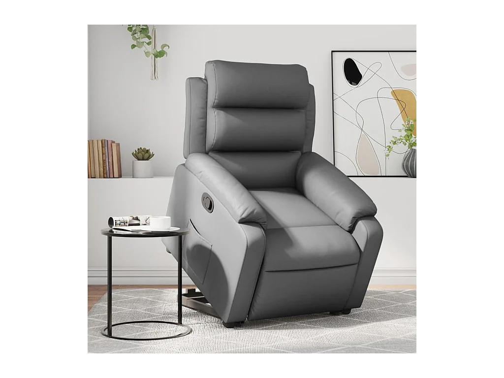 Fauteuil inclinable Gris Similicuir