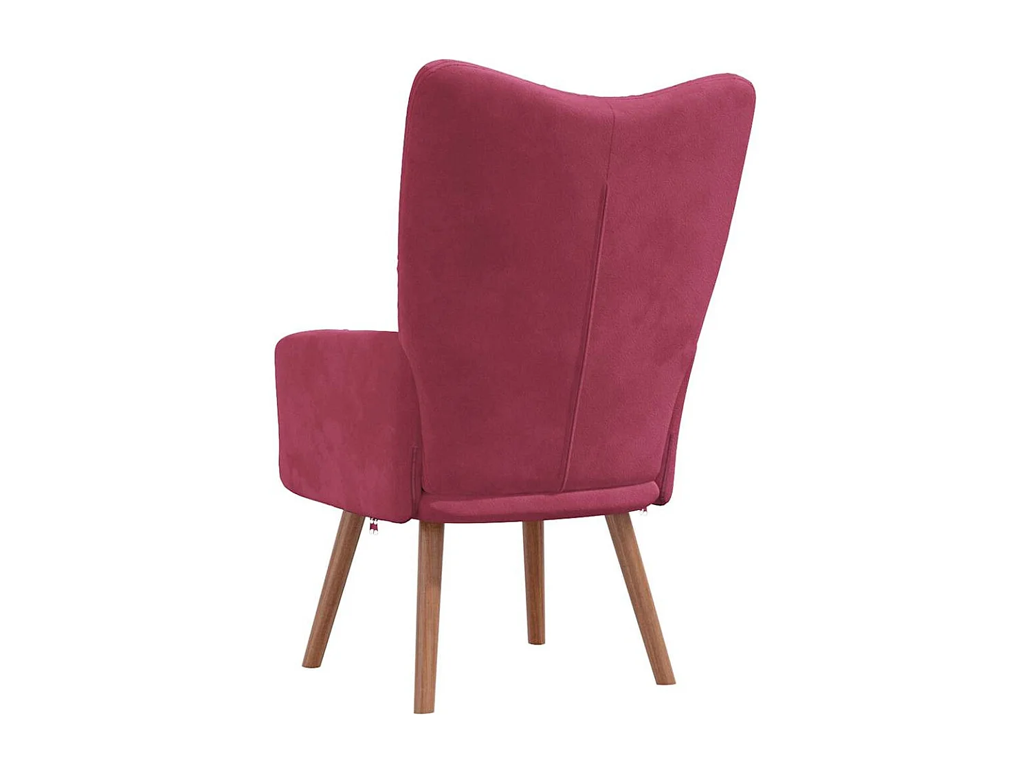Chaise de relaxation Rouge bordeaux Velours