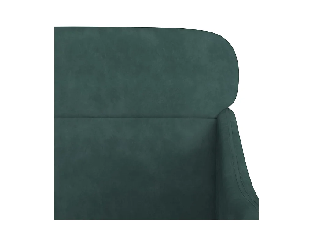 Fauteuil 63x76x80 cm fluweel donkergroen