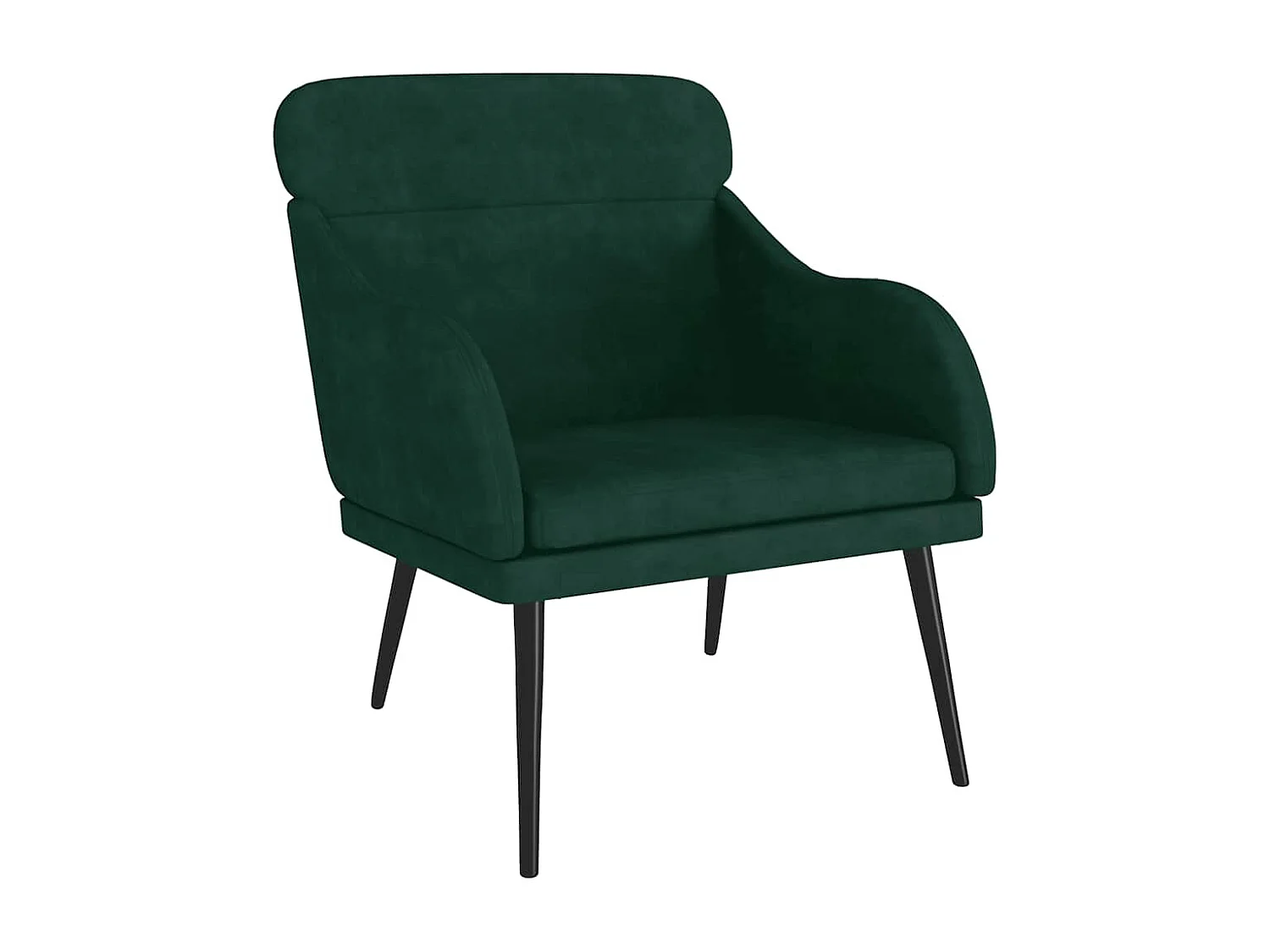 Sessel Dunkelgrün 63x76x80 cm Samt